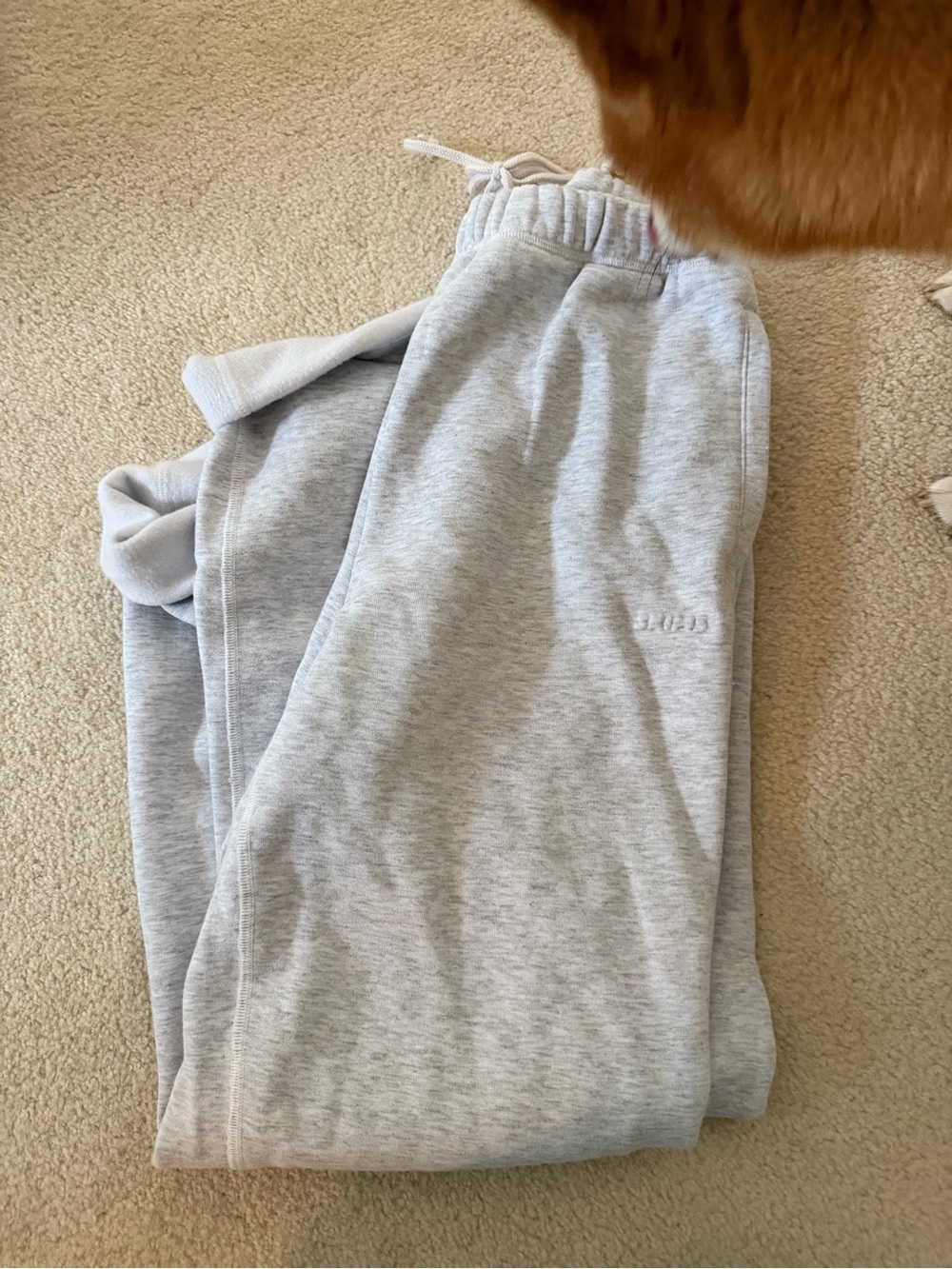 SKIMS Light Gray Straight Leg Sweatpants